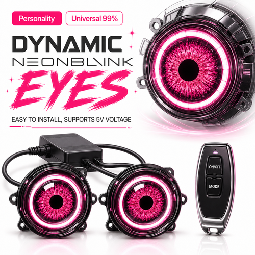 NeonBlink™ Devil Eye – Universal 3-Inch LED Car Light